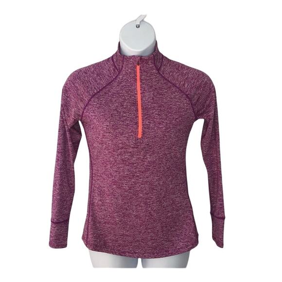 Tangerine Quarter Zip Pullover Reflective Pullover size Medium - Picture 13 of 15